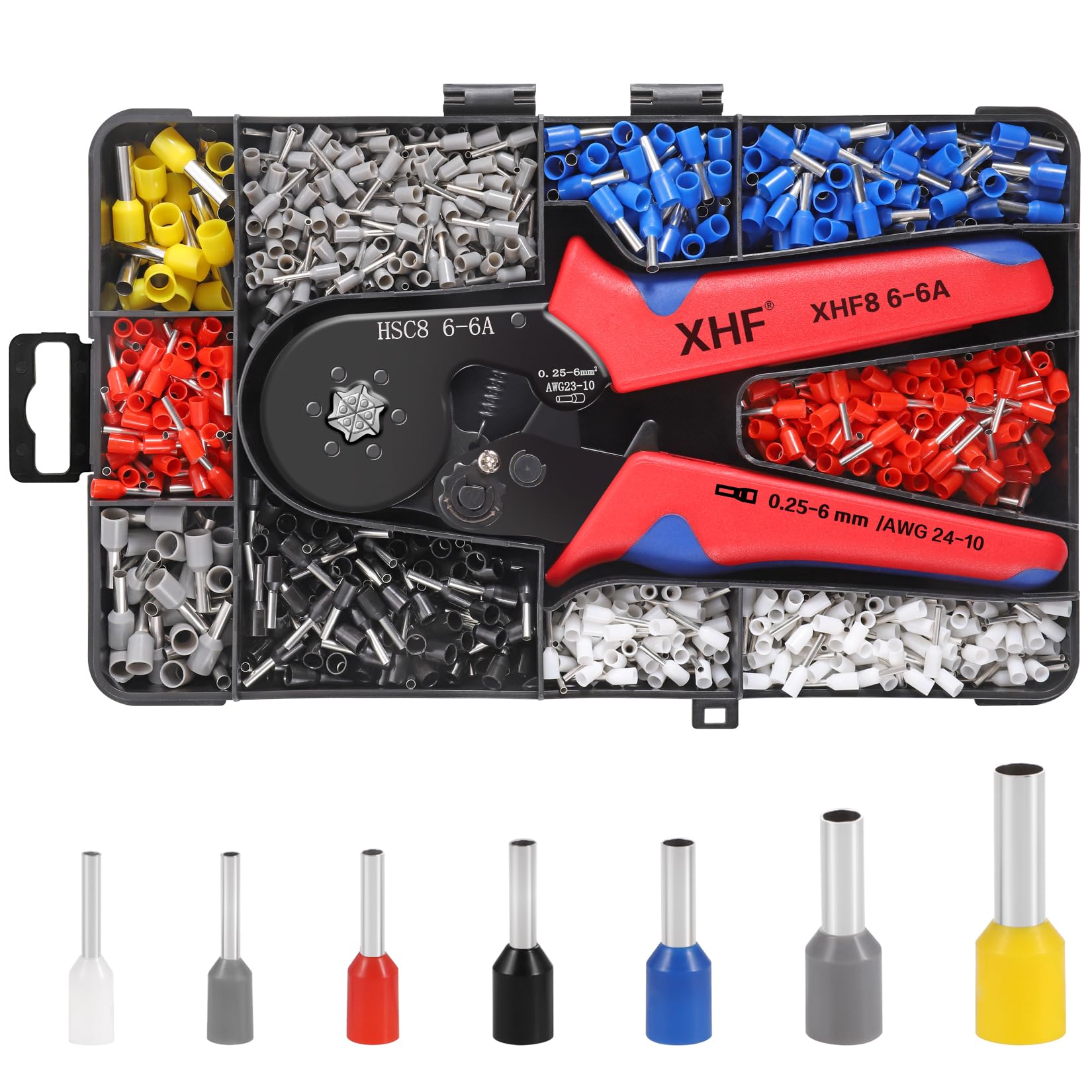 Foto 2 pulgar | Kit De Herramientas Para Engarzar Férulas Xhf 1700 Pcs Con Engarzador Hexagonal - Venta Internacional.