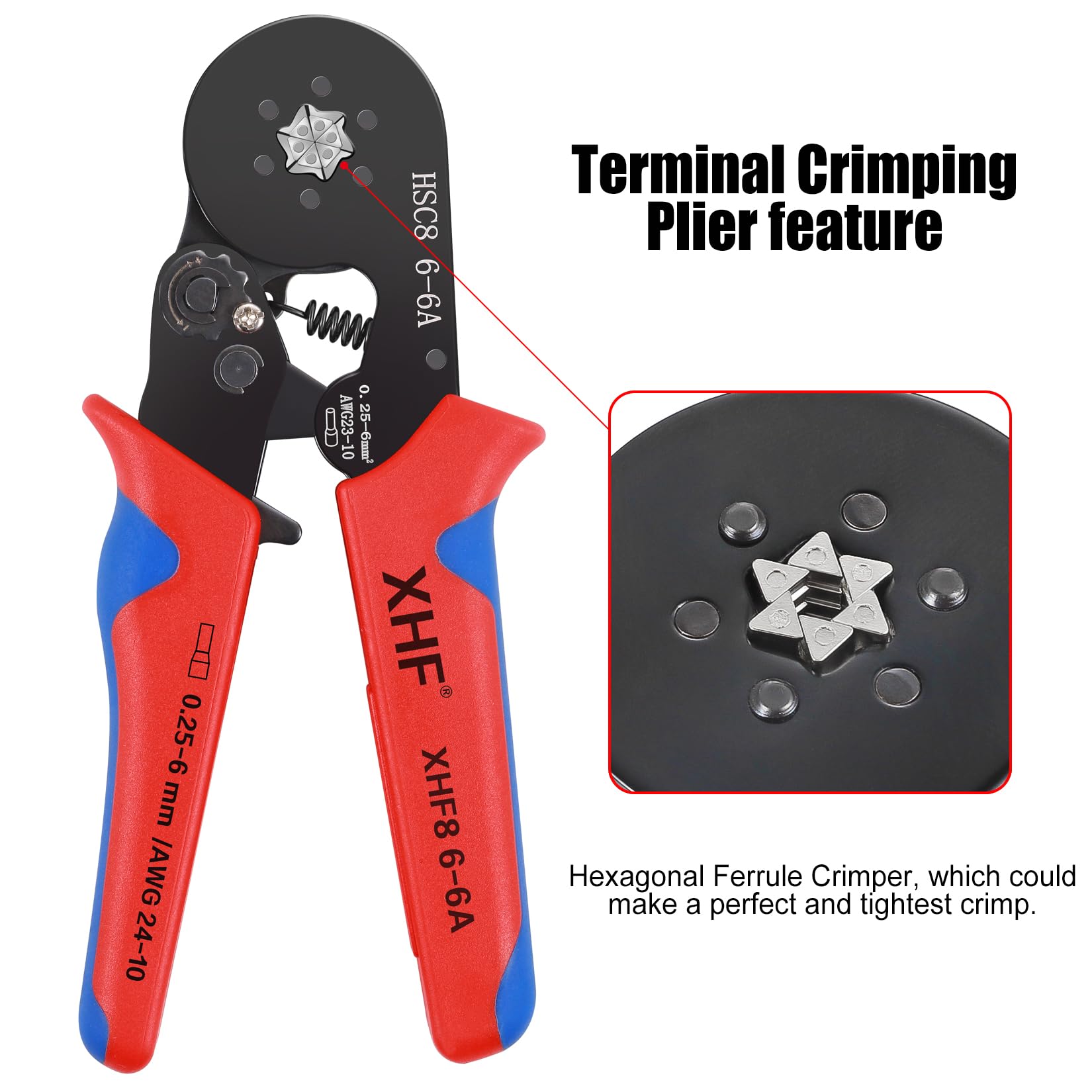 Foto 3 pulgar | Kit De Herramientas Para Engarzar Férulas Xhf 1700 Pcs Con Engarzador Hexagonal - Venta Internacional.