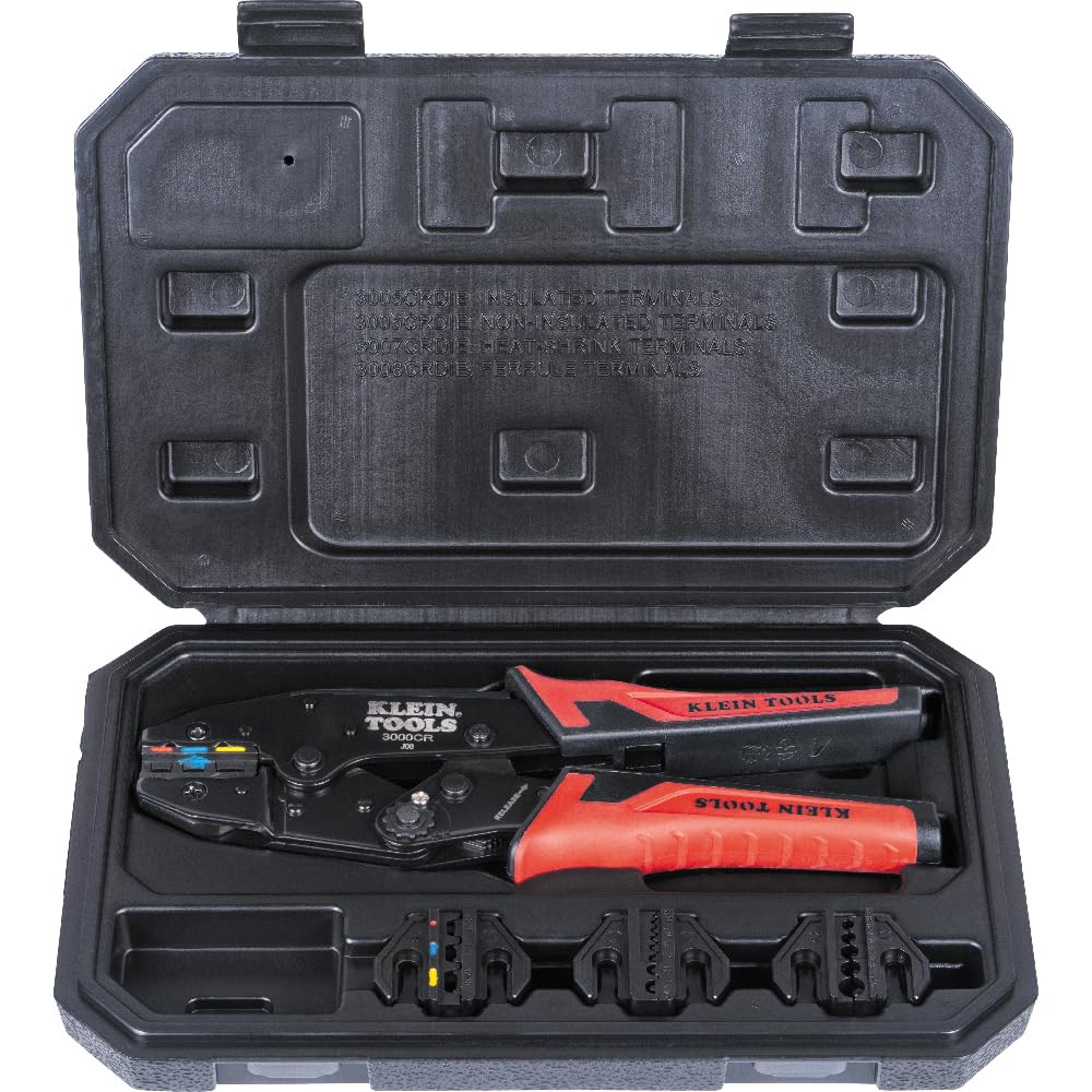 Foto 7 pulgar | Juego De Herramientas Para Engarzar Trinquete Klein Tools 3000crkit Con 4 Troqueles - Venta Internacional.