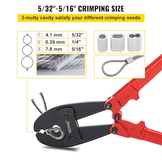 Foto 3 | Hand Swager Crimper Mophorn De 30 Cm Para Cable De Acero 5/32 1/4 5/16 - Venta Internacional.