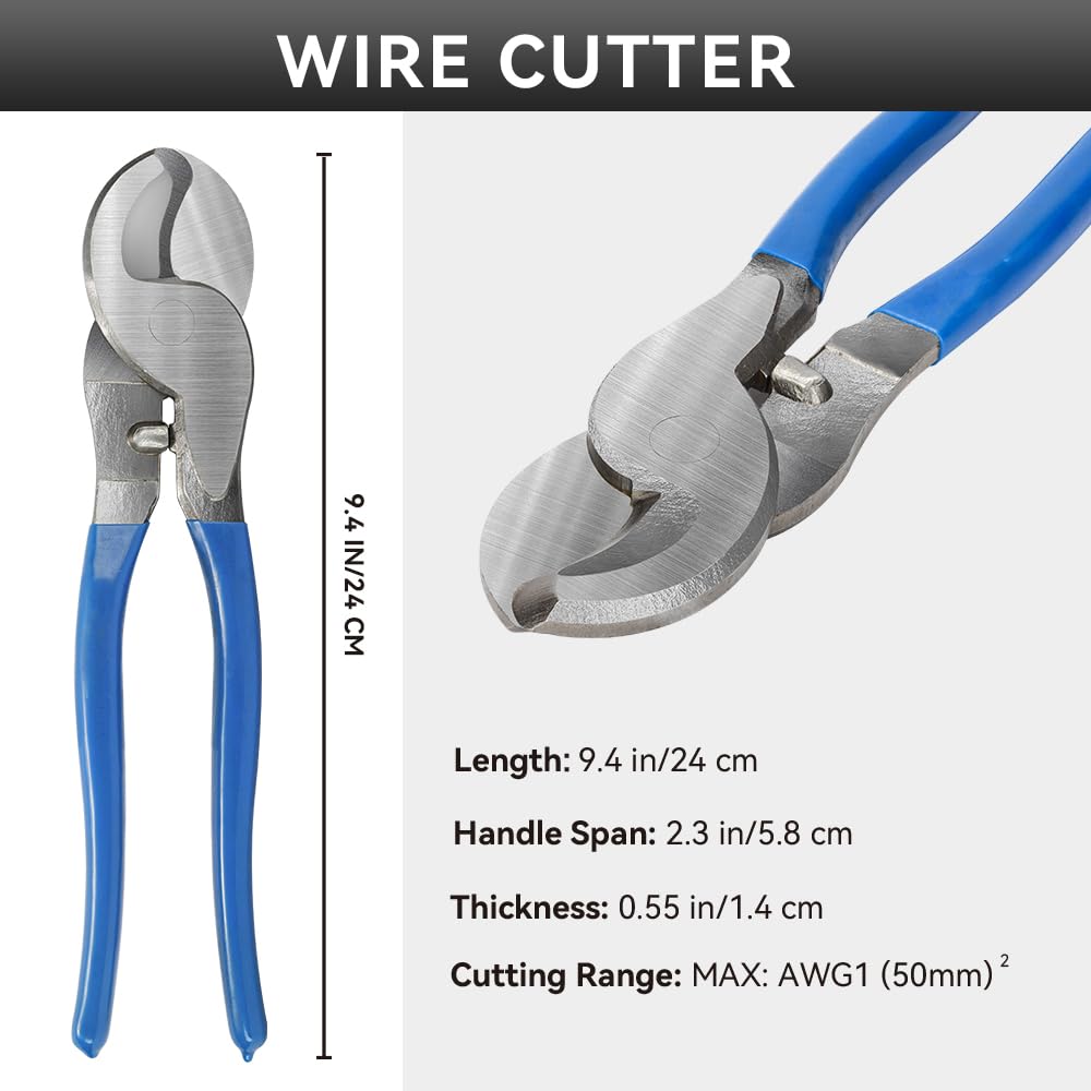 Foto 6 pulgar | Herramienta Para Prensar Terminales De Cables De Batería Hks Hx-50b 10-1 Awg Con Cortador - Venta Internacional.