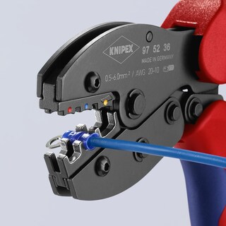 Foto 5 | Pinzas para Engarzar Terminales Aislados Knipex Conectar a Tope - Venta Internacional