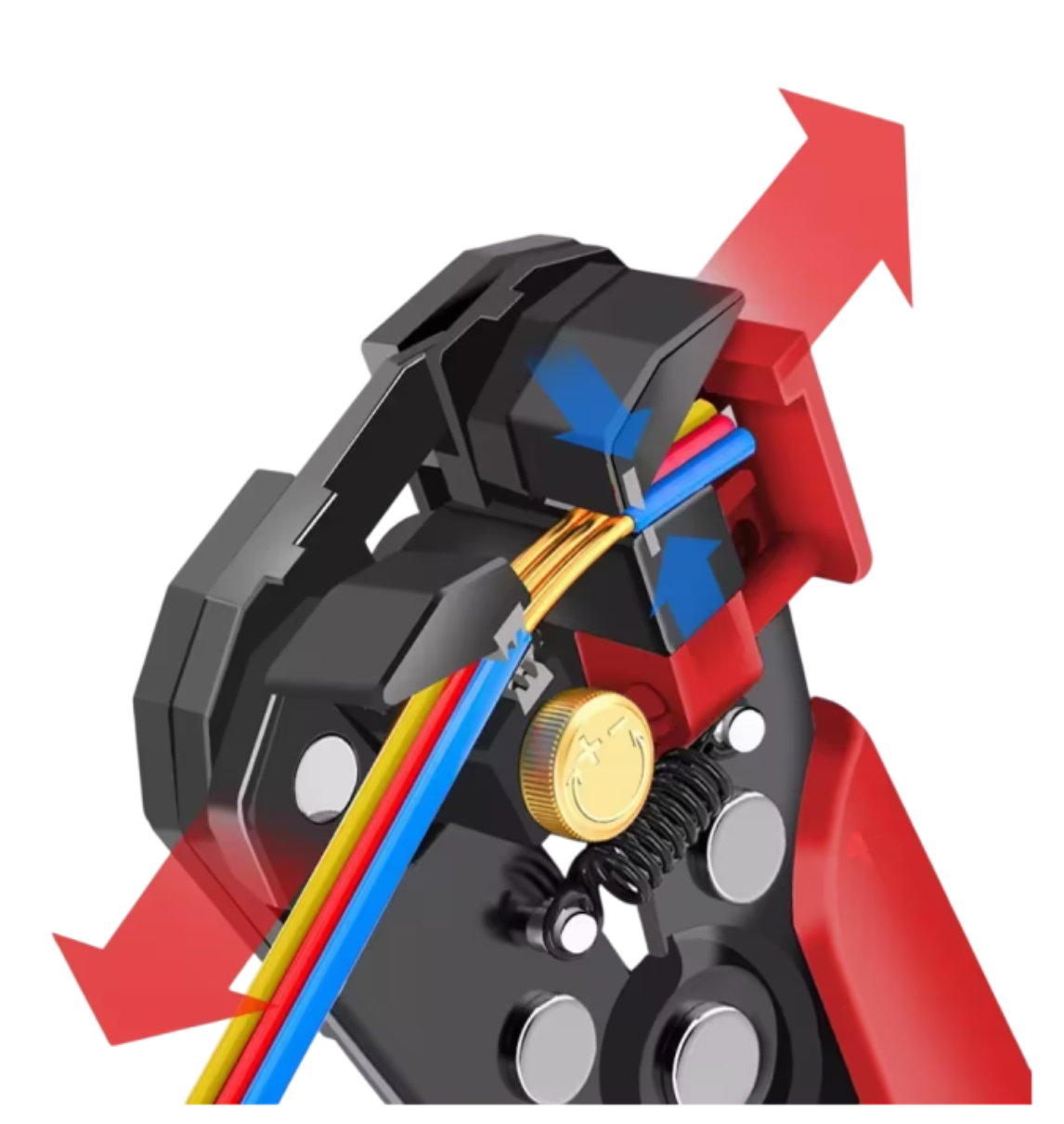 Foto 4 | Pinza Pela Cables Automática Lab.g 8 Pulgadas Adir 1547 Uso Rudo Rojo