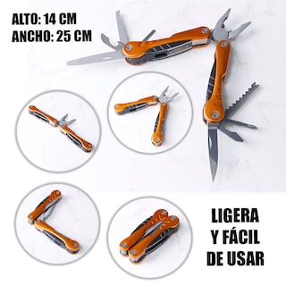 Foto 1 | Pinzas Multifuncionales Plegables De Acero Inoxidable