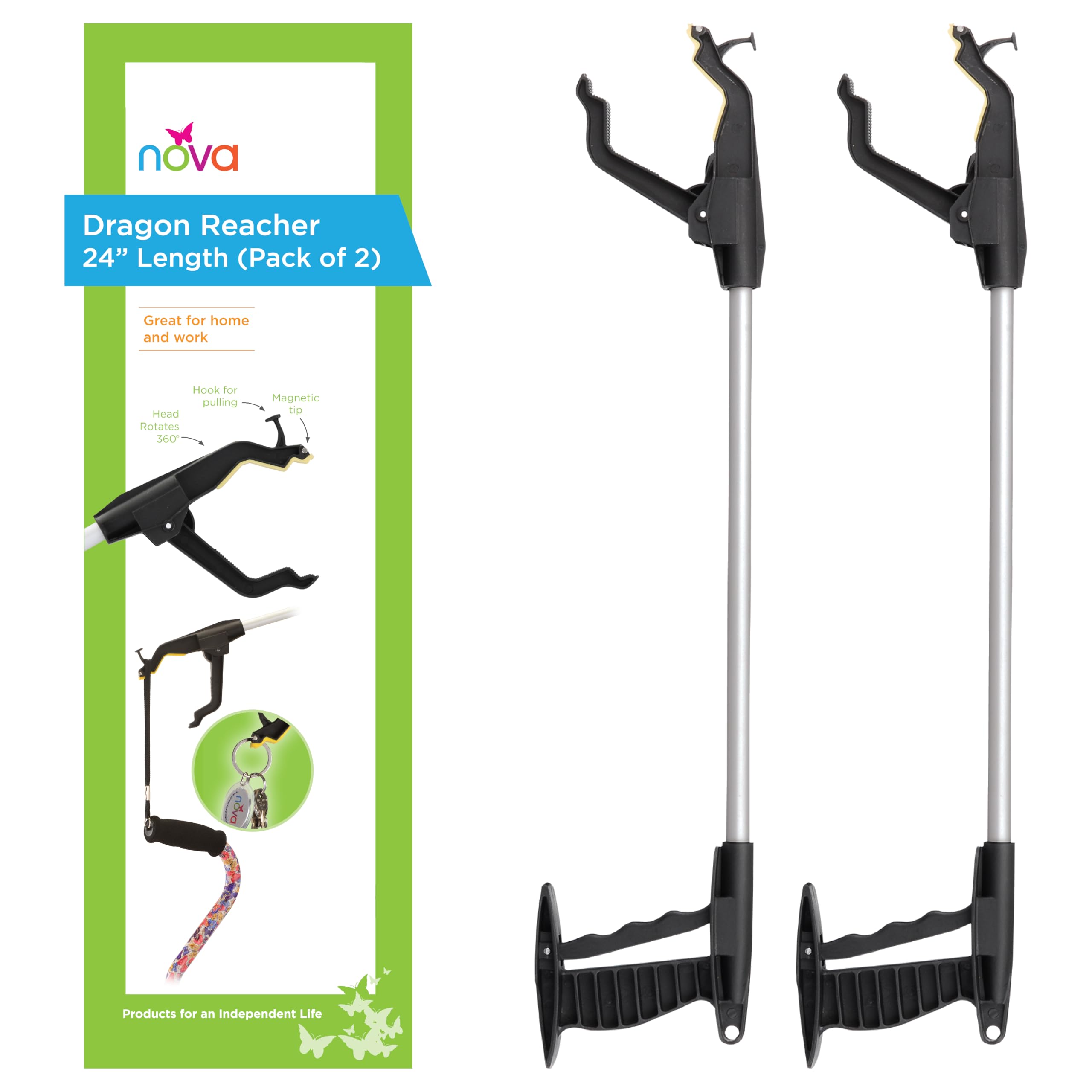 Foto 2 pulgar | Grabber Reacher Tool Nova, 24 Pulgadas, Ligera, Paquete De 2 - Venta Internacional.