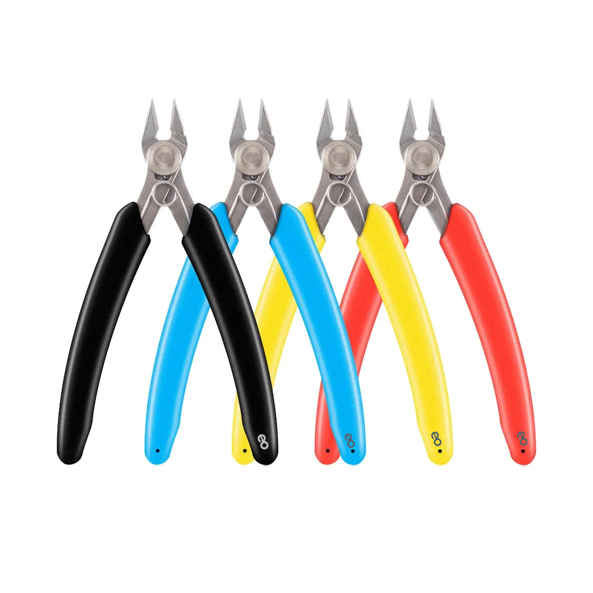 Set 4 Pinzas De Micro Corte Electrónica Corte De Cable Eo Safe Imports Esi-18730 Multicolor