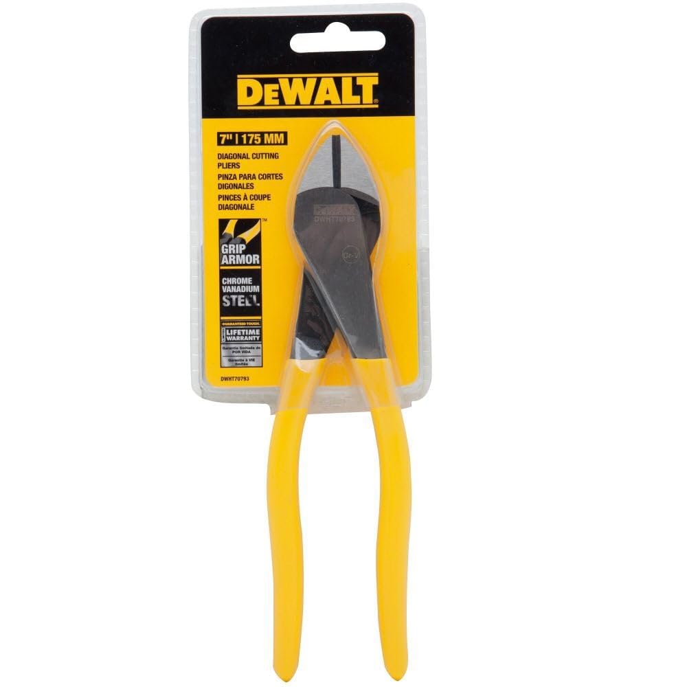 Foto 8 pulgar | Alicate De Corte Diagonal Dewalt Dwht70793 De Acero Cr-v De 7 Pulgadas - Venta Internacional.
