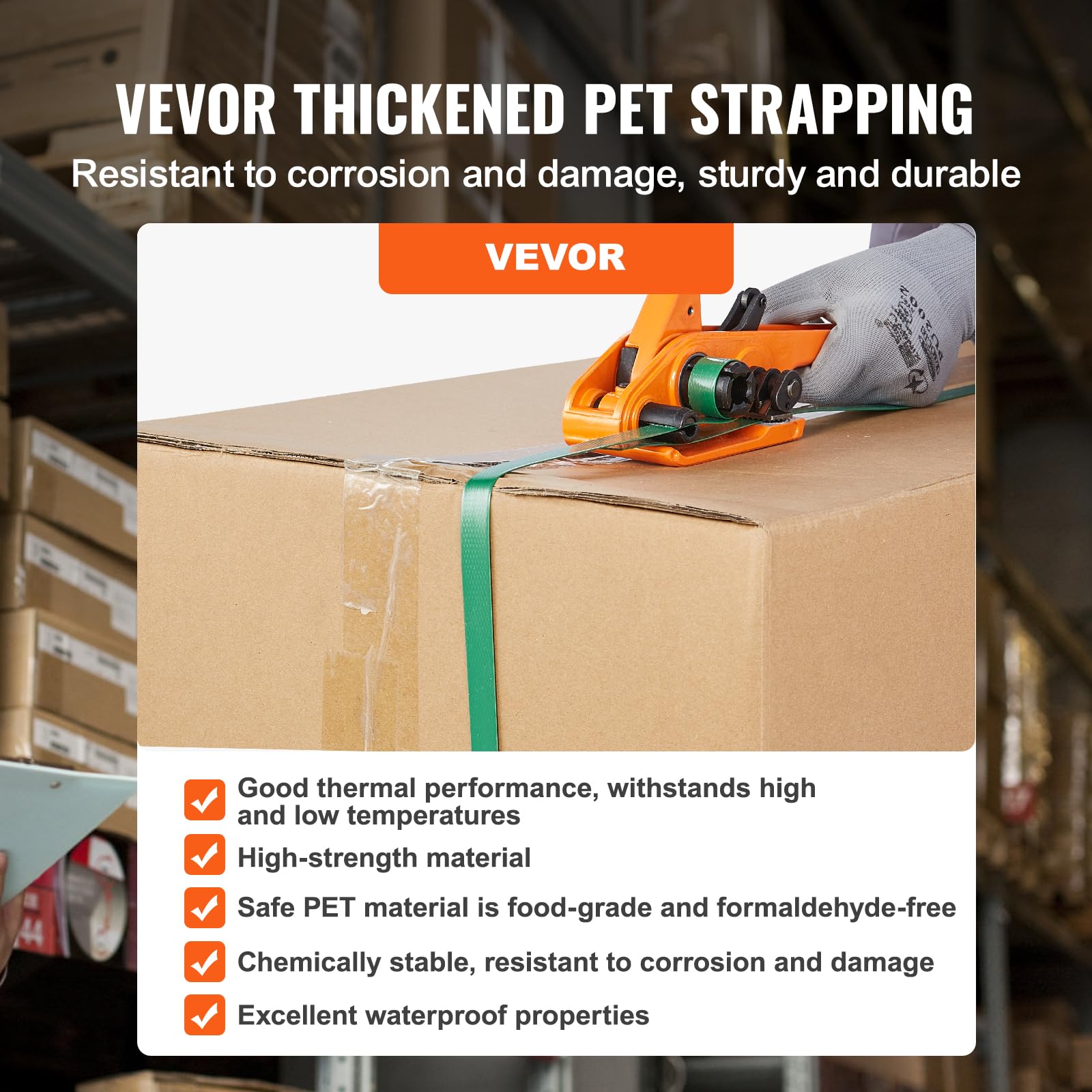 Foto 4 | Kit De Flejes Vevor Con Tensor, Sellador Y Correa De Pet - Venta Internacional.