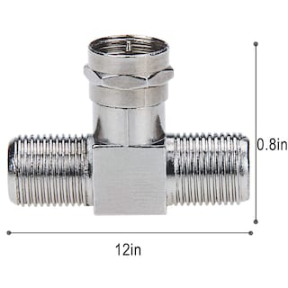 Foto 5 | Divisor De Cable Coaxial Y Adaptador Rf, Paquete De 2 Unidades, Tipo F Rg6, 3 Vías - Venta Internacional.
