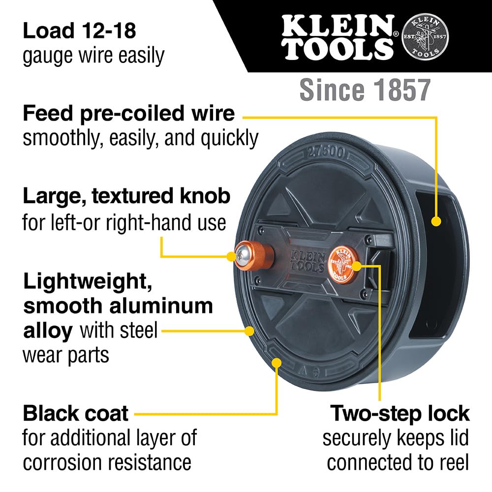Foto 3 pulgar | Bobina De Alambre Klein Tools 27500 Quick Lock De Aluminio 12-18g - Venta Internacional.