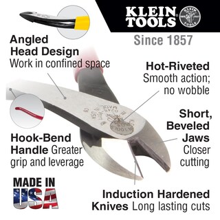 Foto 2 | Alicates De Corte Diagonal Klein Tools D248-9st 23 Cm - Venta Internacional.