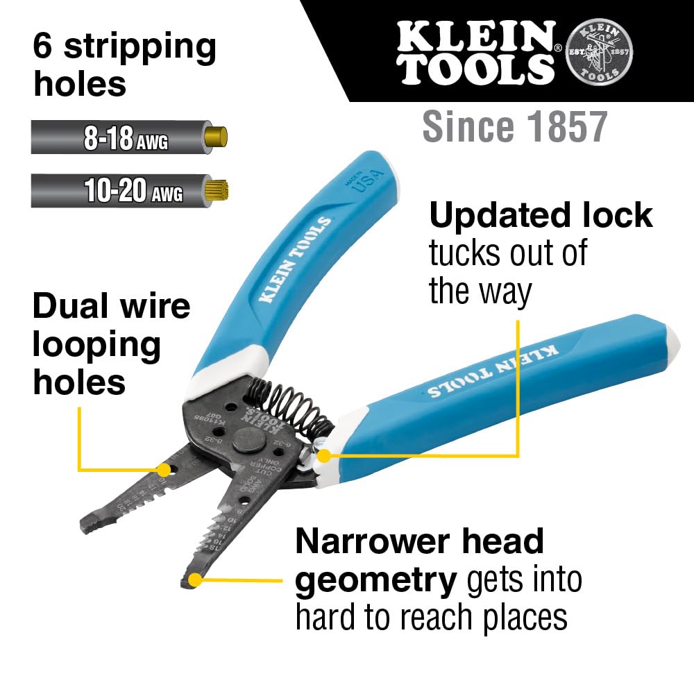 Foto 2 | Pelacables Y Cortadora Klein Tools K11095 Klein-kurve - Venta Internacional.