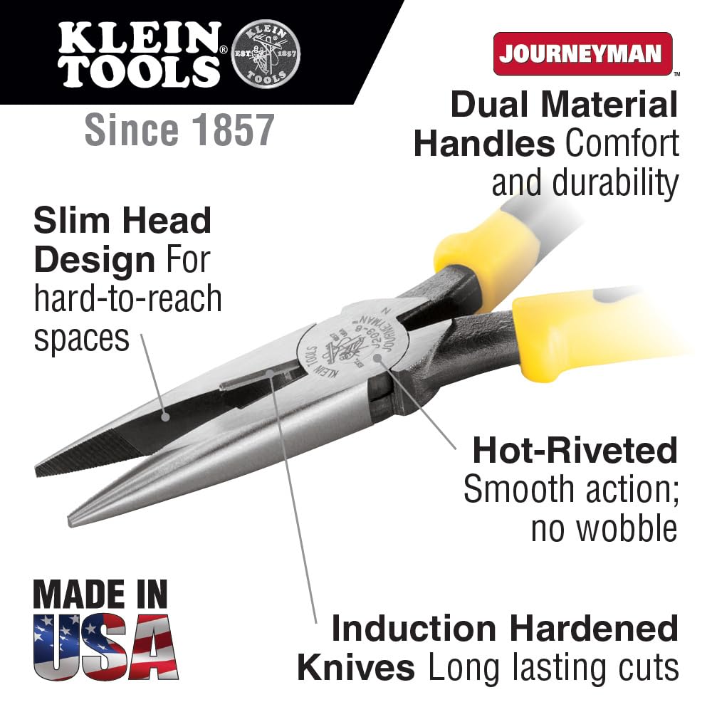 Foto 2 | Alicates De Punta Fina Klein Tools J203-8, Resistentes, 20 Cm - Venta Internacional.