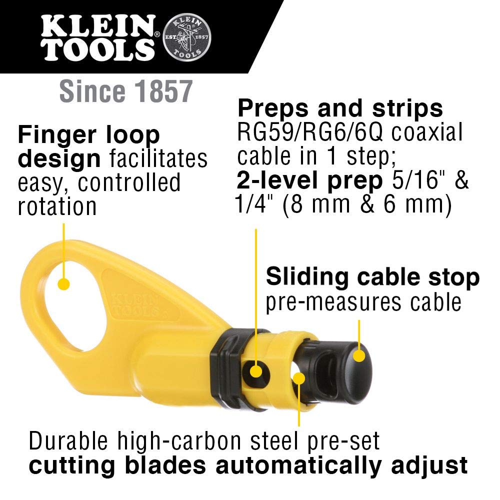 Foto 3 pulgar | Pelacables Klein Tools Vdv110-061 Para Cable Coaxial - Venta Internacional.