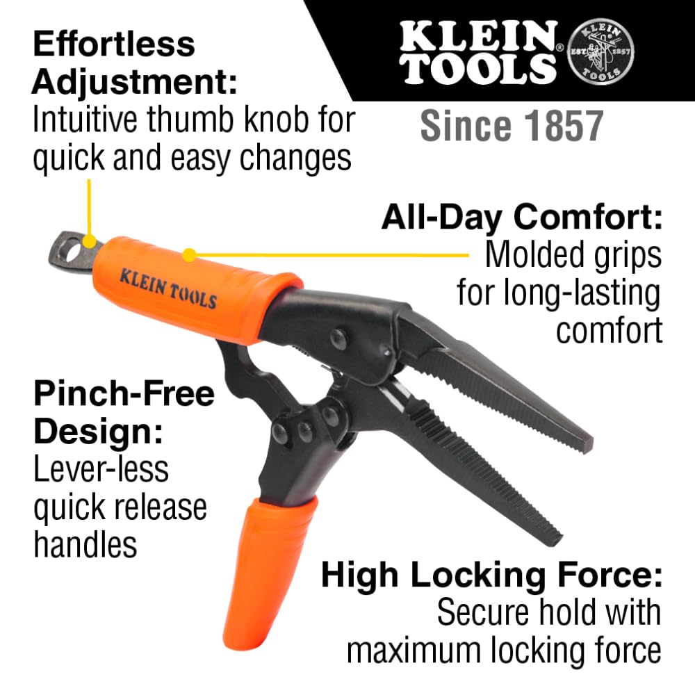 Foto 3 pulgar | Alicates Con Cierre Klein Tools 38612, Punta Larga, 22,86 Cm - Venta Internacional.