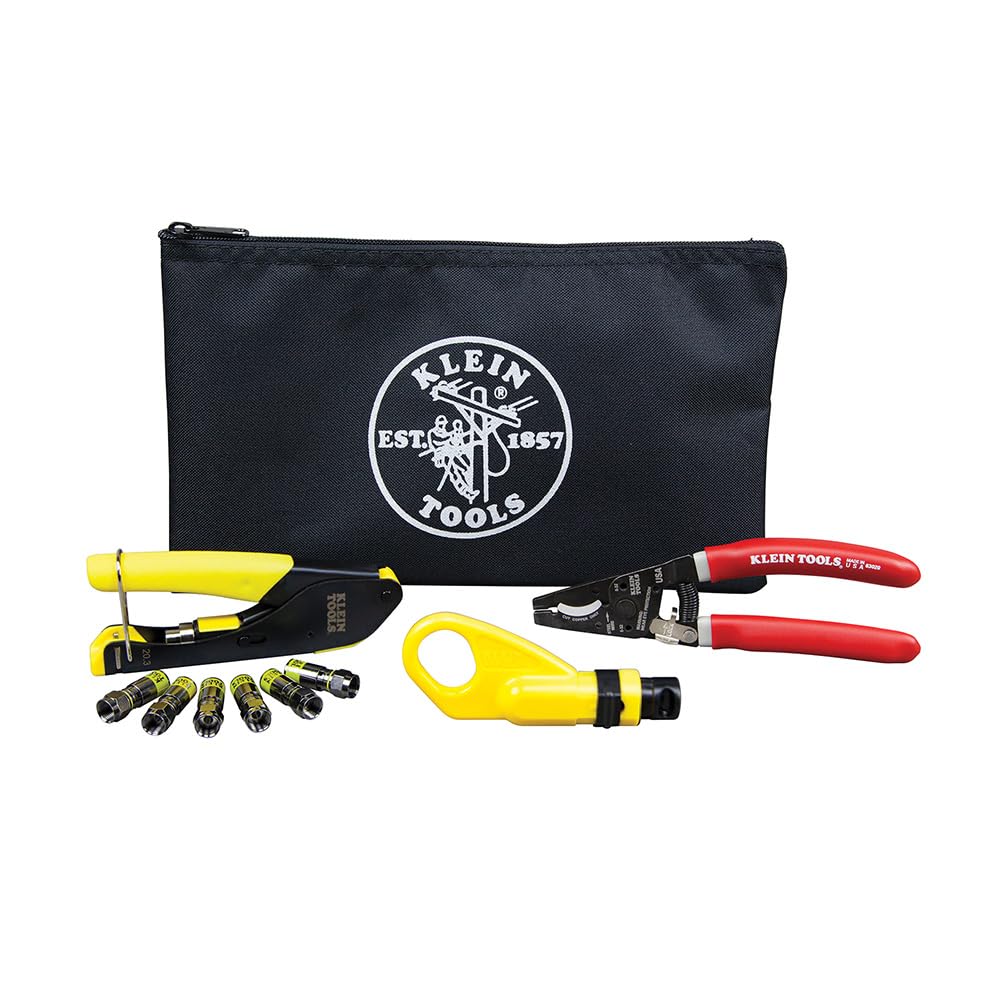 Foto 1 | Kit De Instalación Coaxial Klein Tools Vdv026-211 Con Herramienta De Crimpado - Venta Internacional.