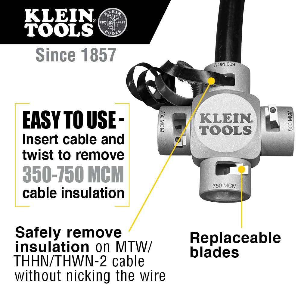 Foto 3 pulgar | Pelacables Klein Tools 21050, Tamaño Grande, 350-750 Mcm - Venta Internacional.