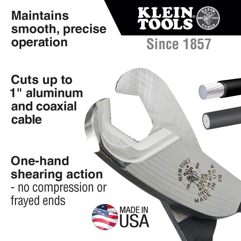 Foto 3 pulgar | Cortadora De Cables Klein Tools 63030 Para Aluminio Y Cobre De 2,5 Cm - Venta Internacional.