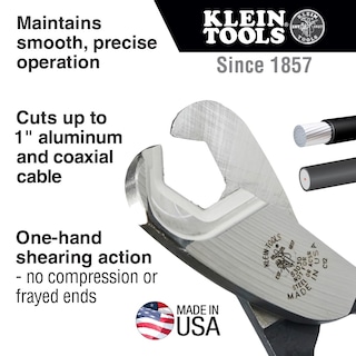 Foto 2 | Cortadora De Cables Klein Tools 63030 Para Aluminio Y Cobre De 2,5 Cm - Venta Internacional.
