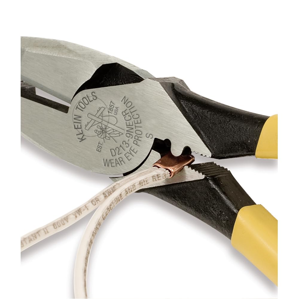 Foto 5 pulgar | Pinzas para Engarzar Klein Tools D213-9ne-cr Lineman's - Venta Internacional