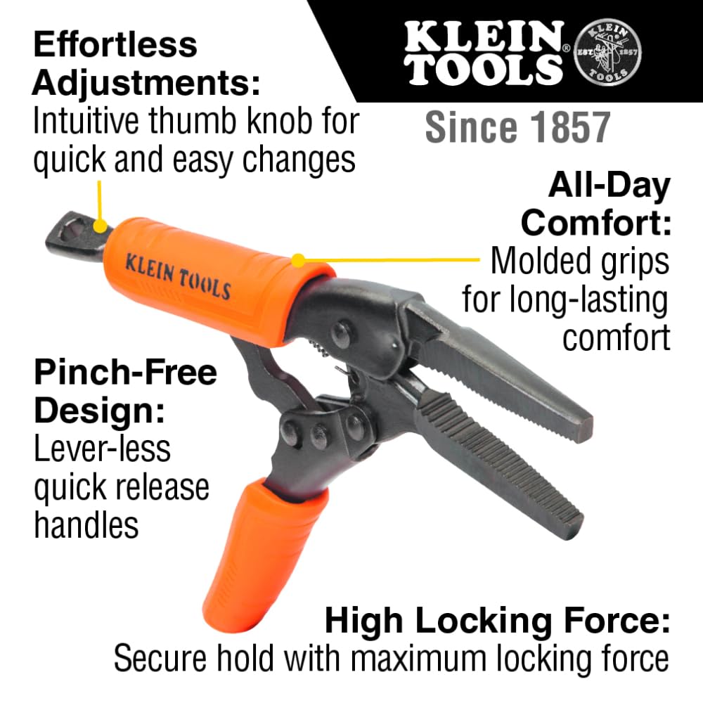 Foto 3 pulgar | Pinzas De Cierre Klein Tools 38611, Punta Larga, 15 Cm - Venta Internacional.
