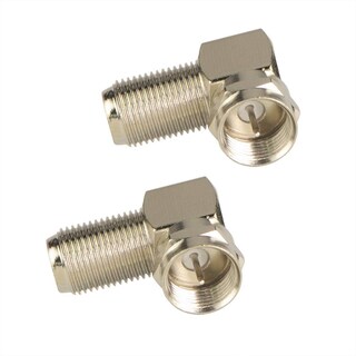 Foto 1 | Adaptador Coaxial Rg6 Vce En Ángulo Recto Tipo F, Paquete De 2 - Venta Internacional.