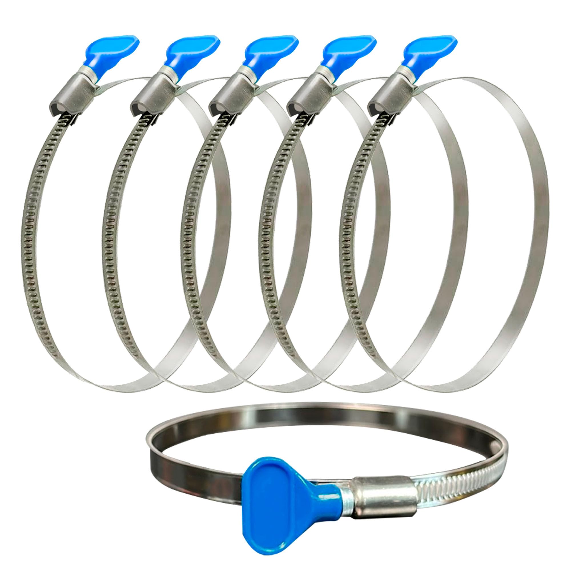 Foto 2 pulgar | Abrazaderas De Manguera Ajustables Saffire 91-114 Mm (6) Para 10-11 Cm - Venta Internacional.