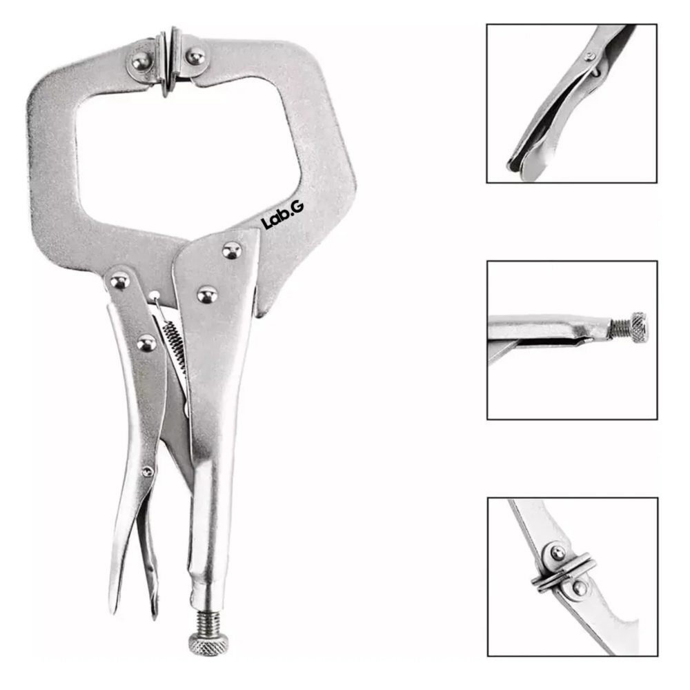 Foto 4 pulgar | Juego De 3 Piezas Pinzas Presión Tipo C Lab.g  Plata