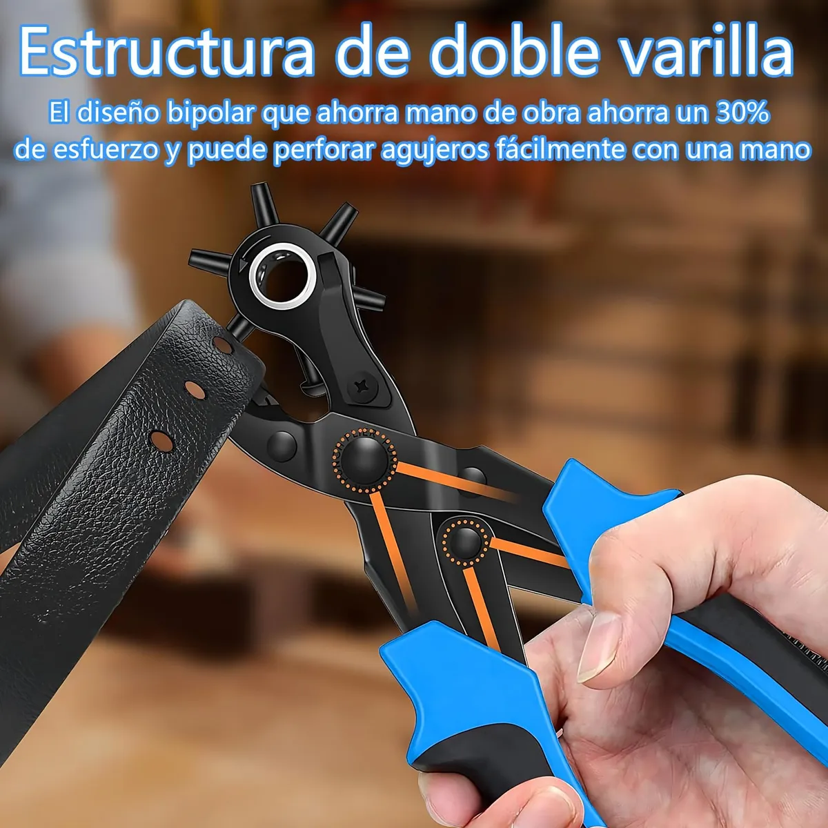 Foto 4 pulgar | Kit Pinza Sacabocados Ojilladora Perforadora Para Cinturón. Eo Safe Imports Esi-20868 Multicolor