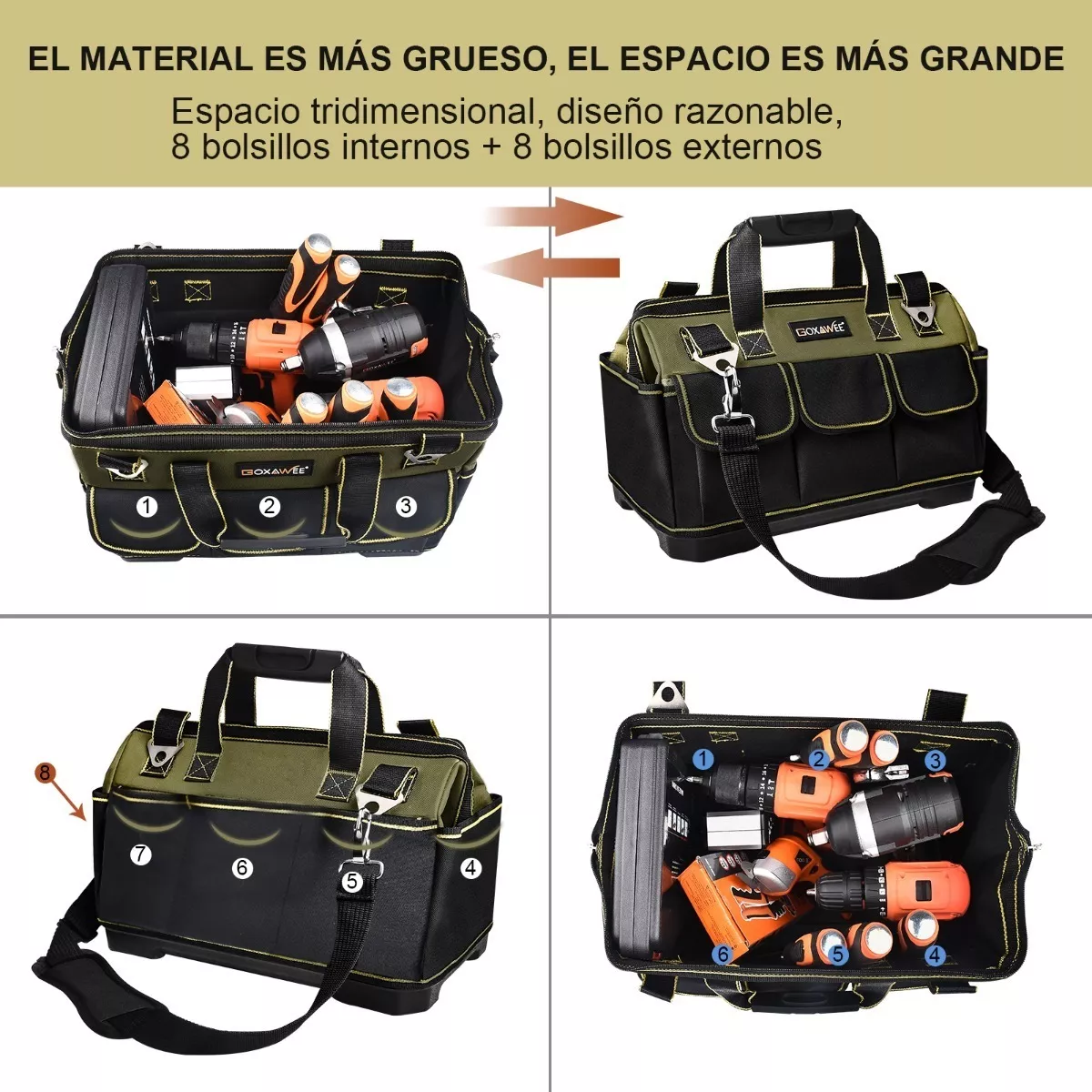 Foto 4 pulgar | Bolsa para Herramientas Eo Safe Imports ESI-4233 color Negro