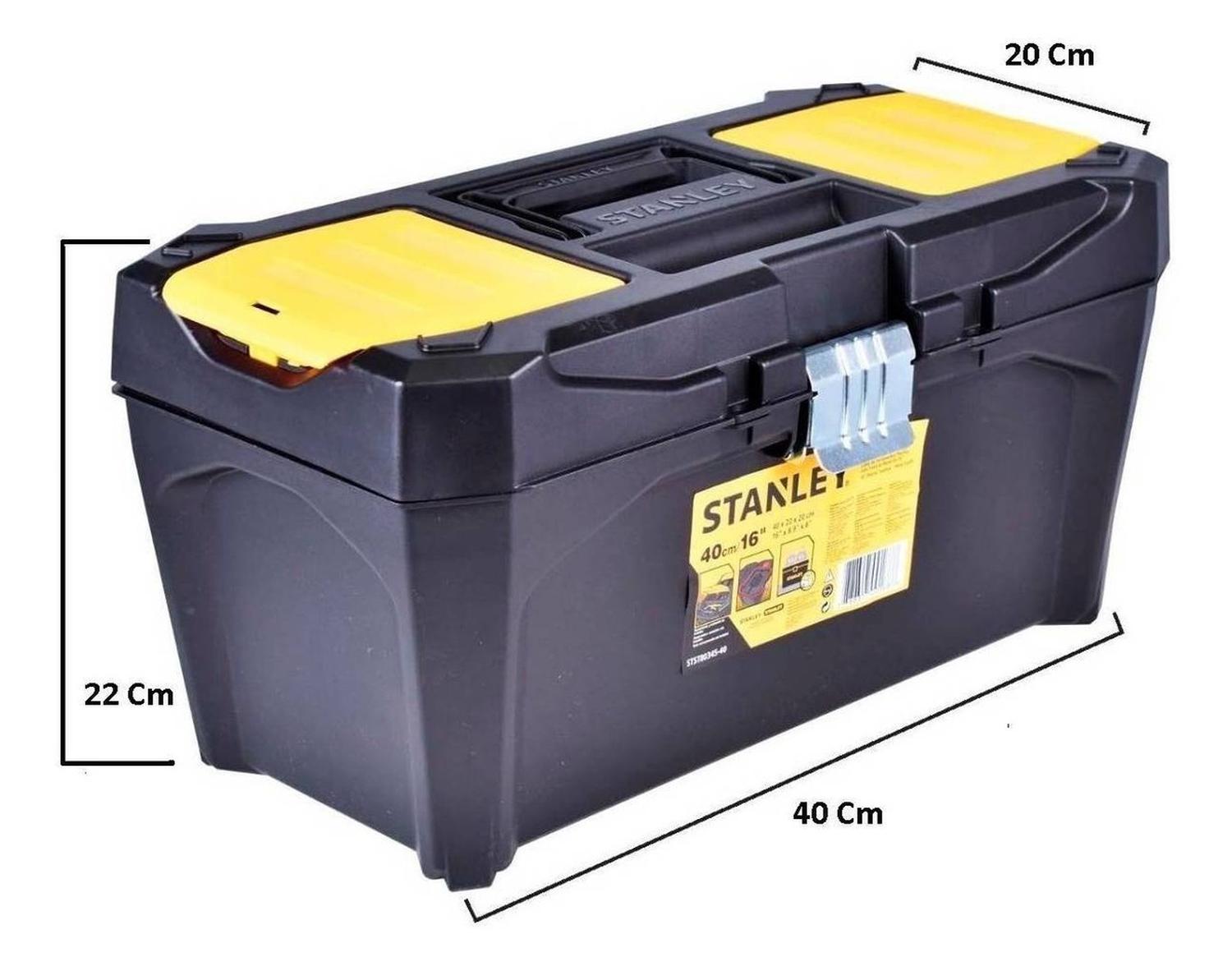 Foto 5 | Caja Portaherramientas Plástica Stanley Broche Metálico 16 In