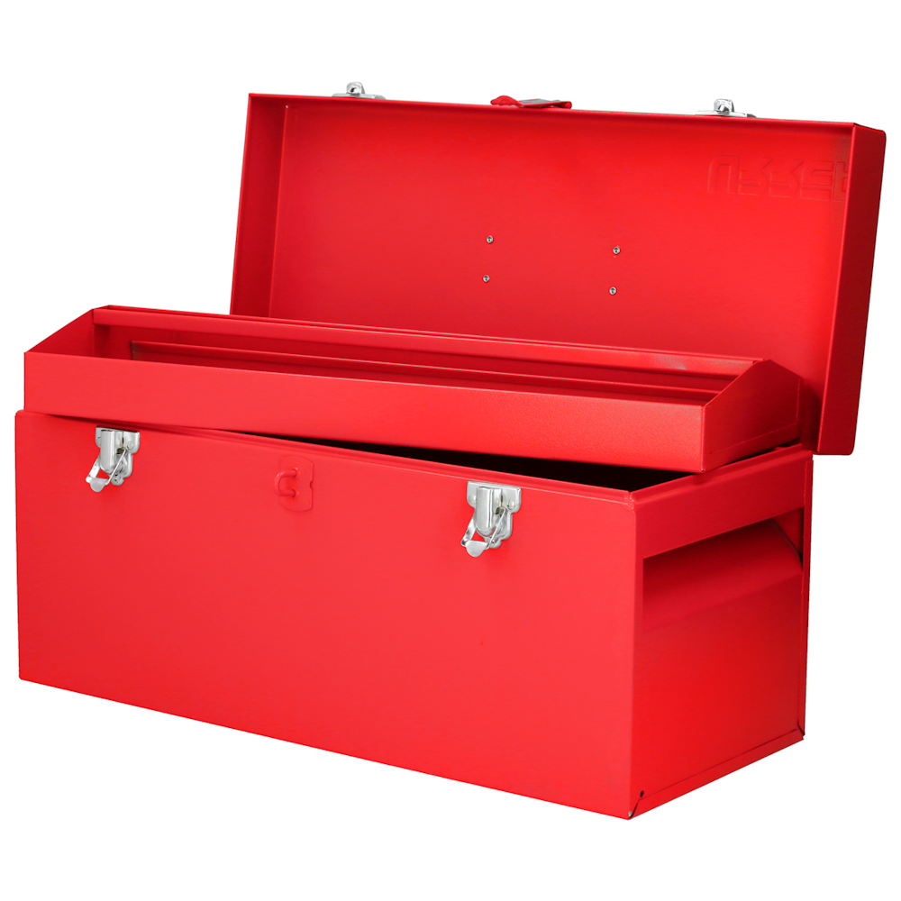 Caja Portaherramientas Metálica 51x21.5x24cm color Rojo Urrea