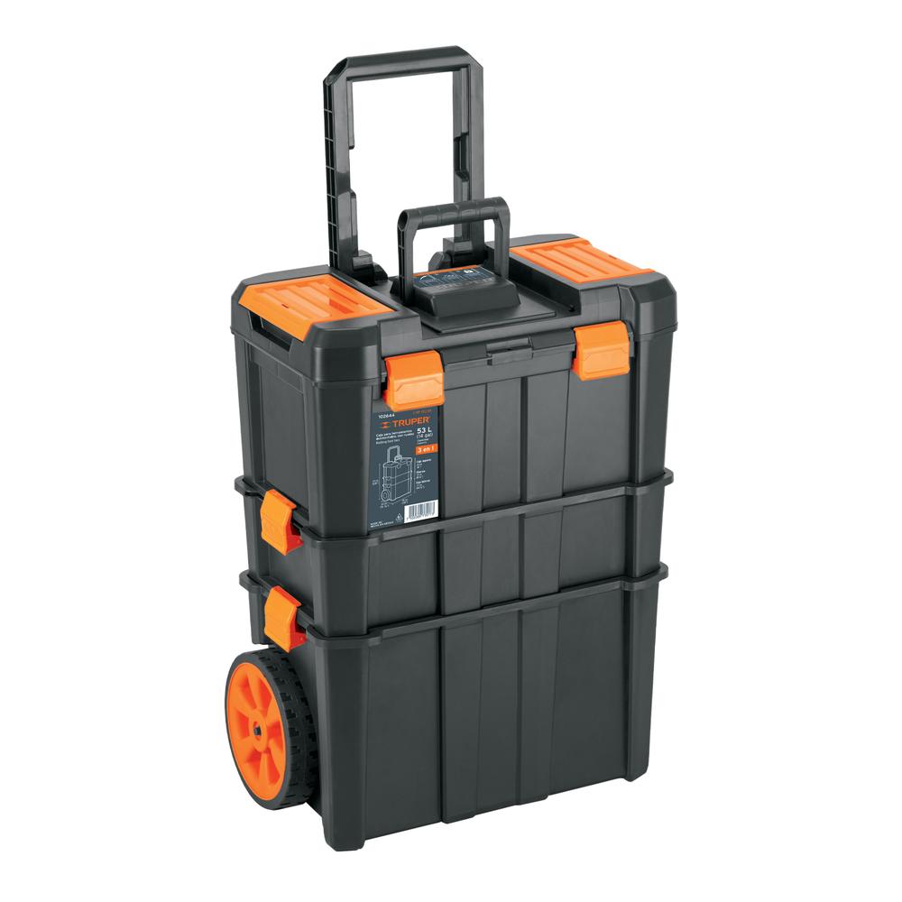 Foto 2 pulgar | Caja para Herramientas Truper 19'' x 25'' 3 en 1 Desmontable con Ruedas