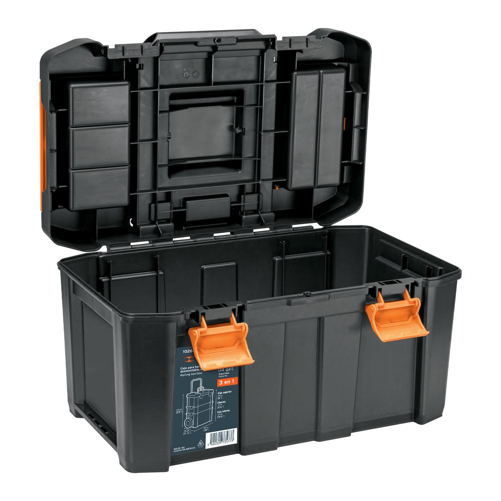 Foto 7 pulgar | Caja para Herramientas Truper 19'' x 25'' 3 en 1 Desmontable con Ruedas
