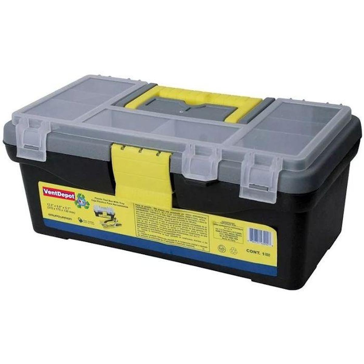 Caja Organizadora para Herramienta Mxols-001 Ventdepot 1 Pieza Negro