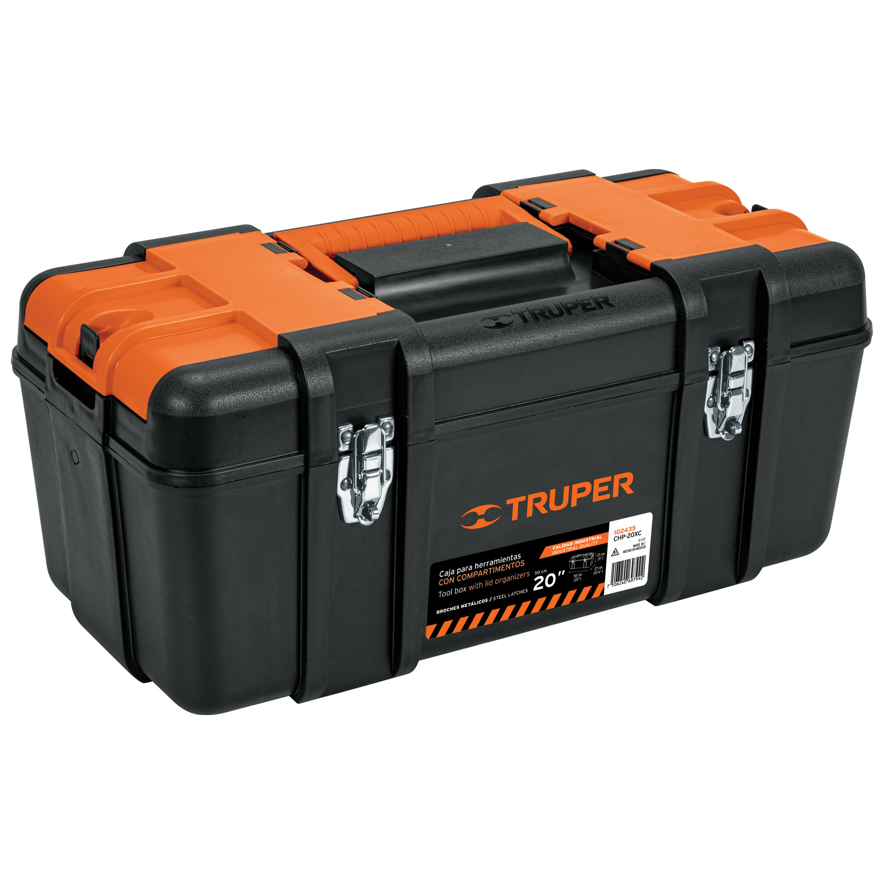 Foto 2 pulgar | Caja para Herramienta 20' con Compartimentos Truper Negra