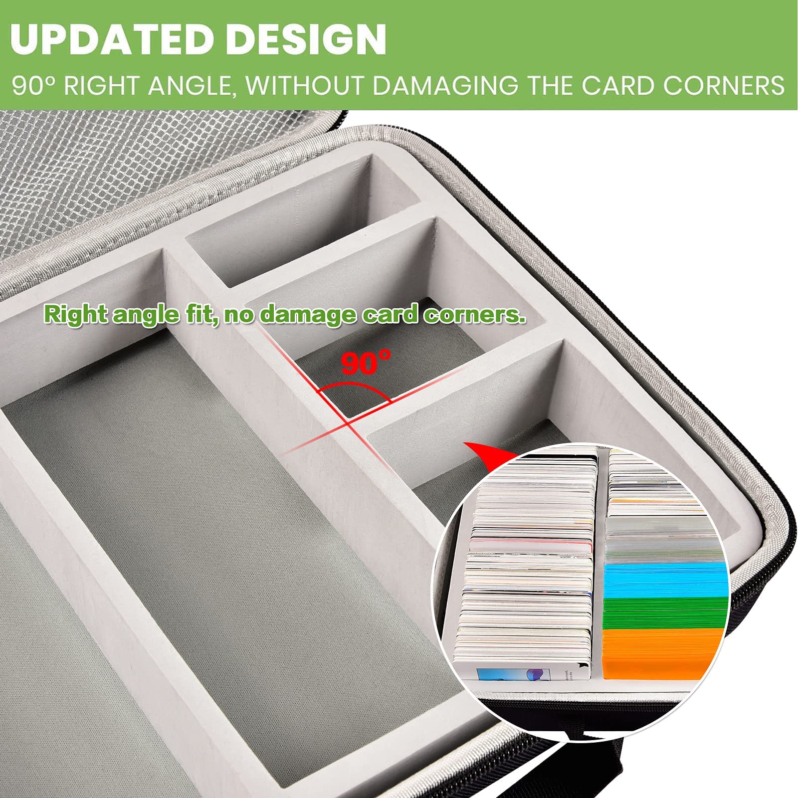 Foto 3 | Card Deck Box Alkoo 2000+ - Soporte Para Tarjetas Coleccionables, Color Gris - Venta Internacional.