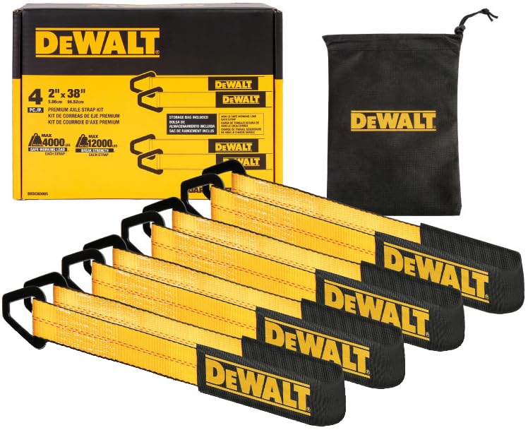 Foto 2 pulgar | Kit De Correas De Amarre Para Ejes Dewalt Dxbc80005 Negro/amarillo 2 X 38 - Venta Internacional.