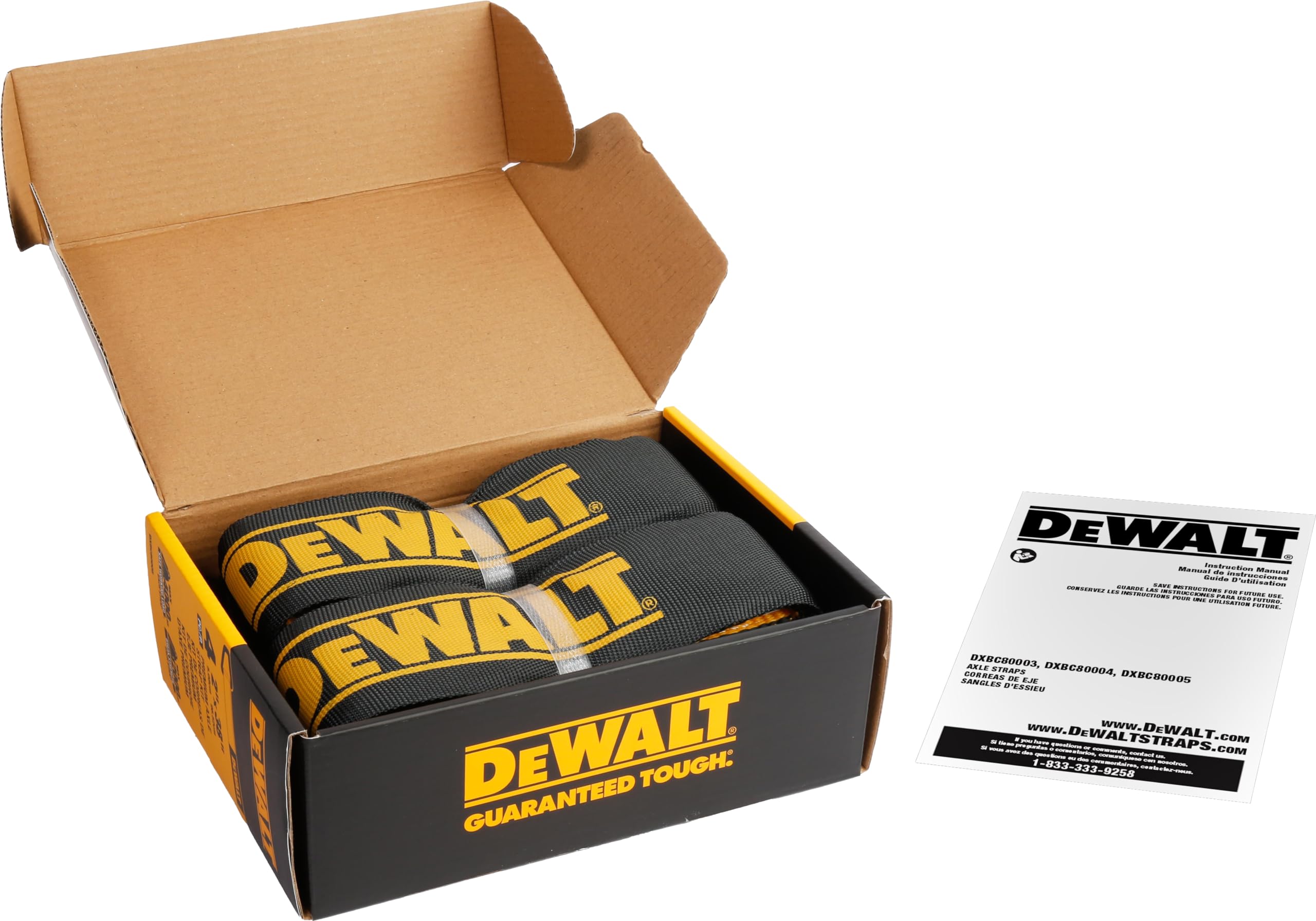 Foto 7 pulgar | Kit De Correas De Amarre Para Ejes Dewalt Dxbc80005 Negro/amarillo 2 X 38 - Venta Internacional.