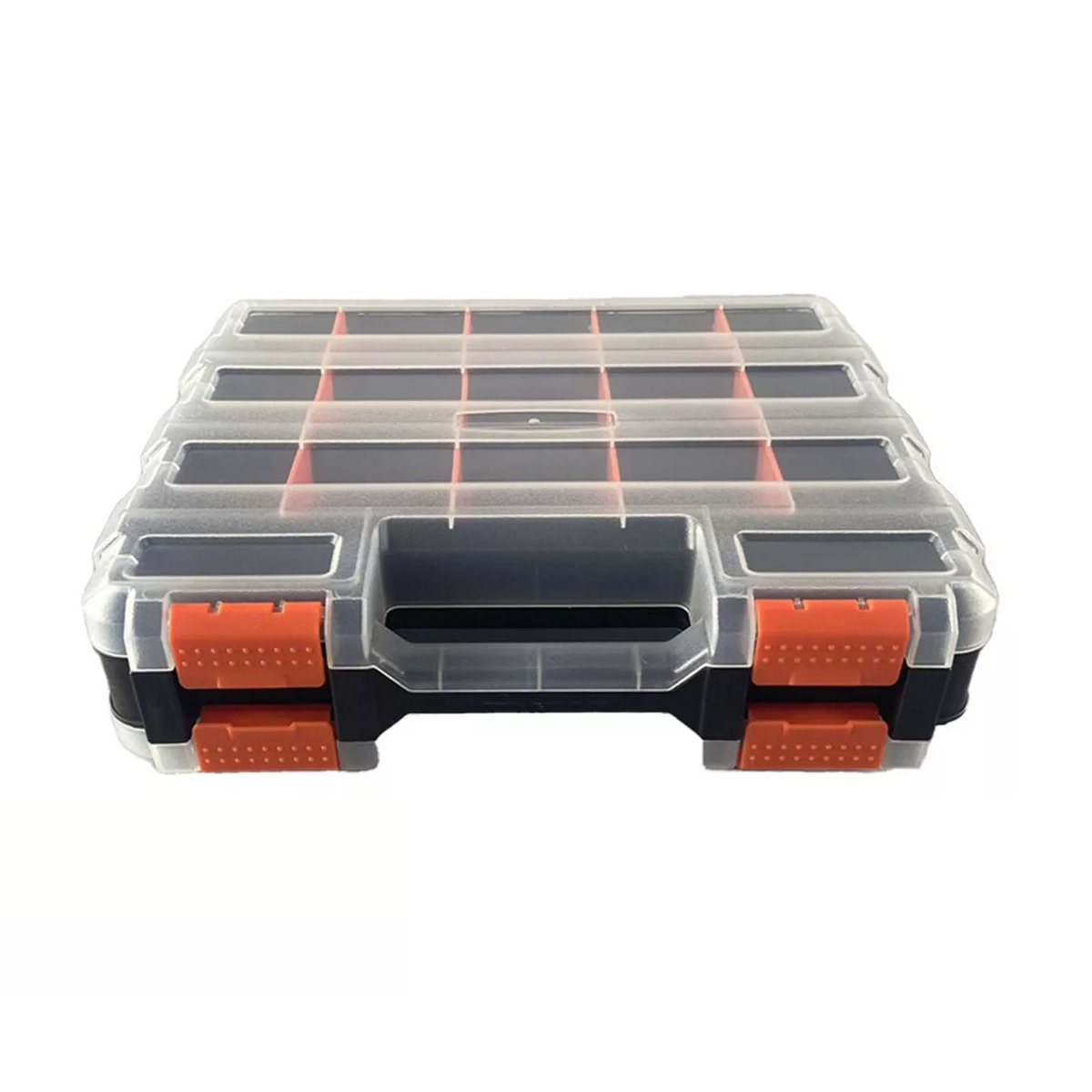 Caja De Herramientas Portátil De Doble Cara Con Separadores Eo Safe Imports Esi-18374 Multicolor