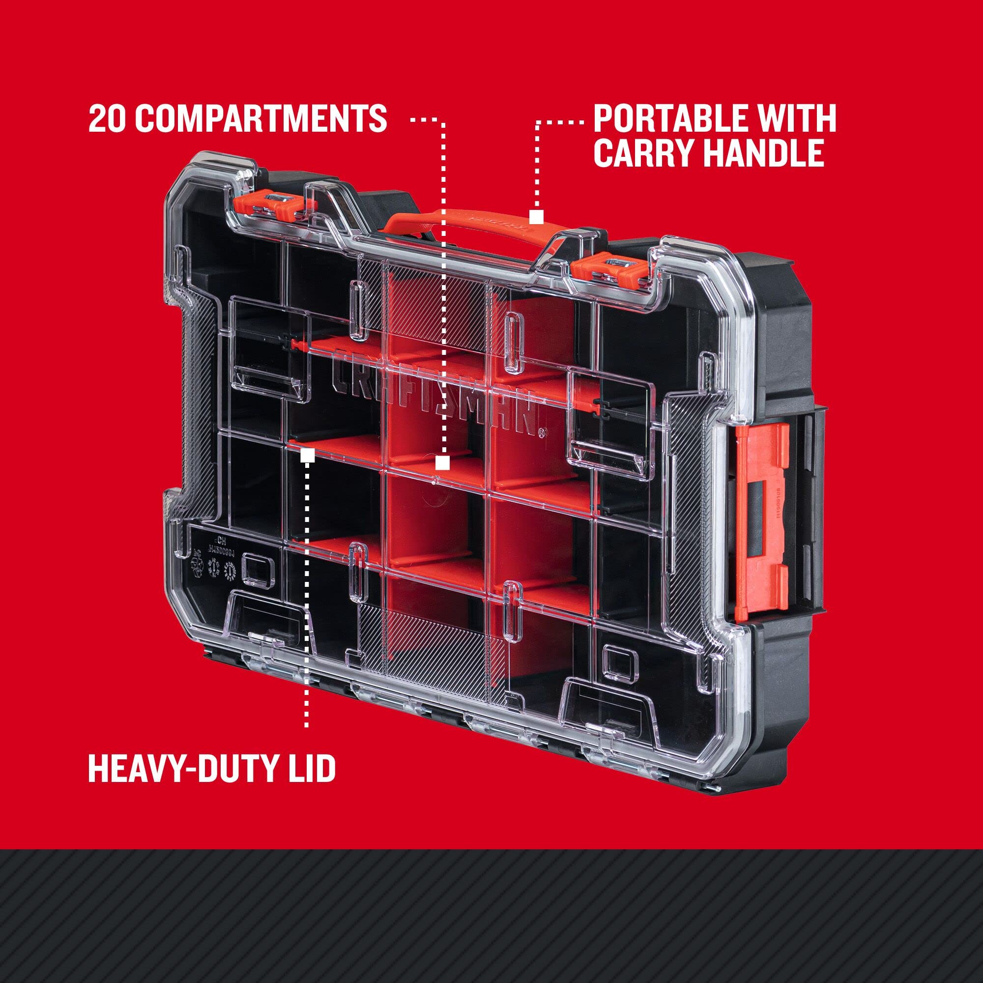 Foto 3 pulgar | Organizador De Almacenamiento Craftsman Versastack, 20 Compartimentos - Venta Internacional.