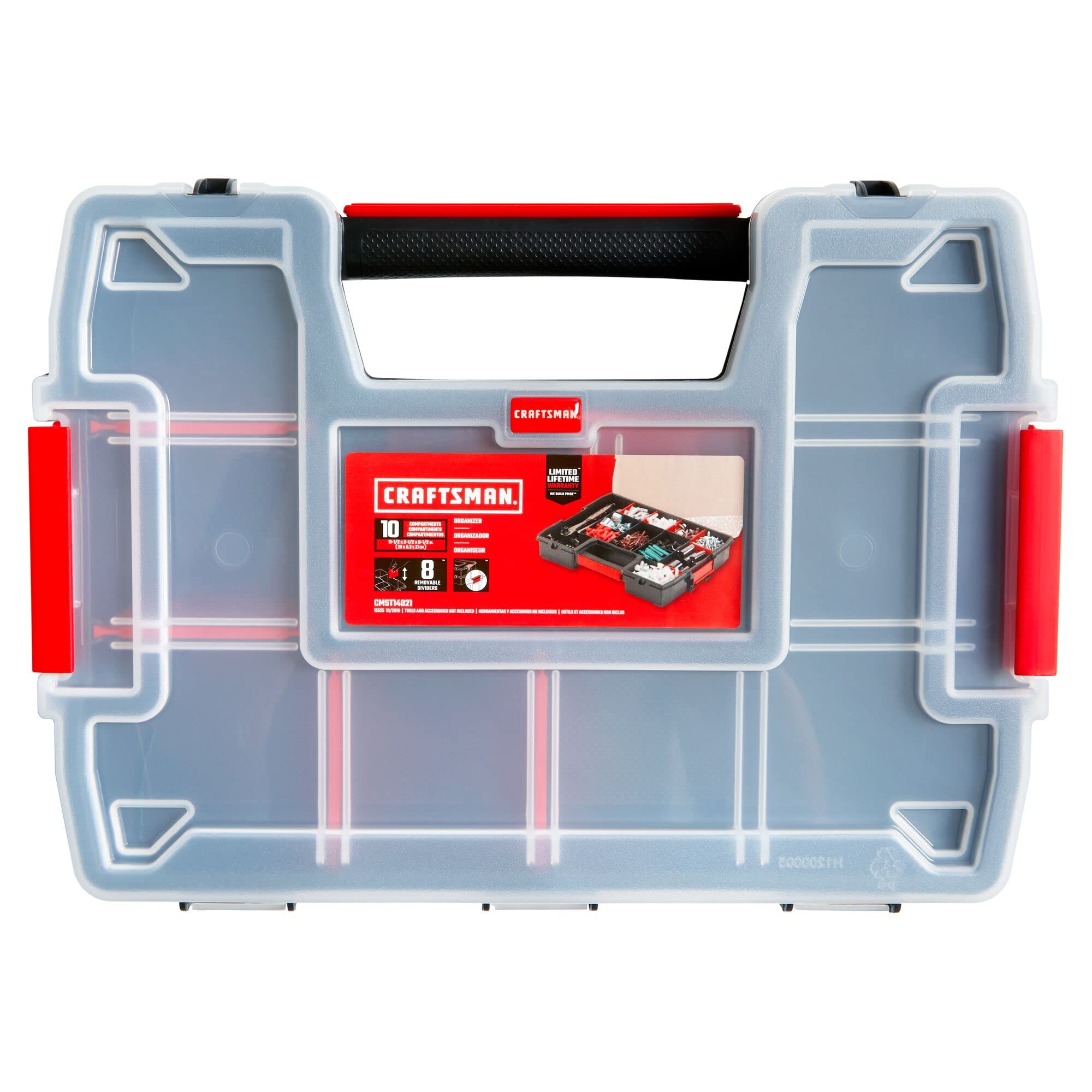 Foto 3 pulgar | Organizador De Almacenamiento Craftsman Cmst60964m, Paquete De 3 Con 10 Compartimentos - Venta Internacional.