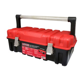 Foto 1 | Caja Portaherramientas Plástica Compacta Con Broches Metálicos Y Tapa Roja 21'' X 11'' X 7'' Urrea