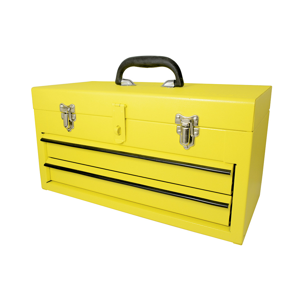 Foto 2 pulgar | Caja Portaherramientas Metálica Color Amarillo Con 2 Gavetas 18'' X 9'' X 11'' Surtek