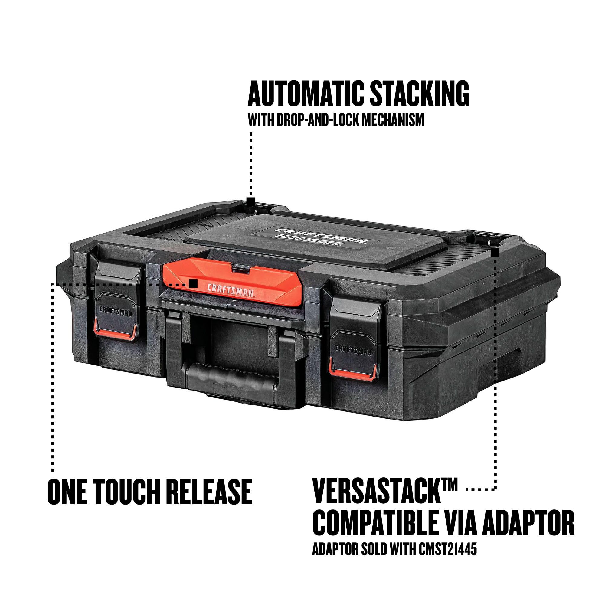 Foto 4 pulgar | Caja De Herramientas Craftsman Tradestack System Resistente Al Agua 21 Cm - Venta Internacional.