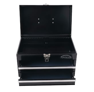 Foto 5 | Caja de Herramientas Apollo Tools de Acero 35 cm con 2 Cajones Negro - Venta Internacional