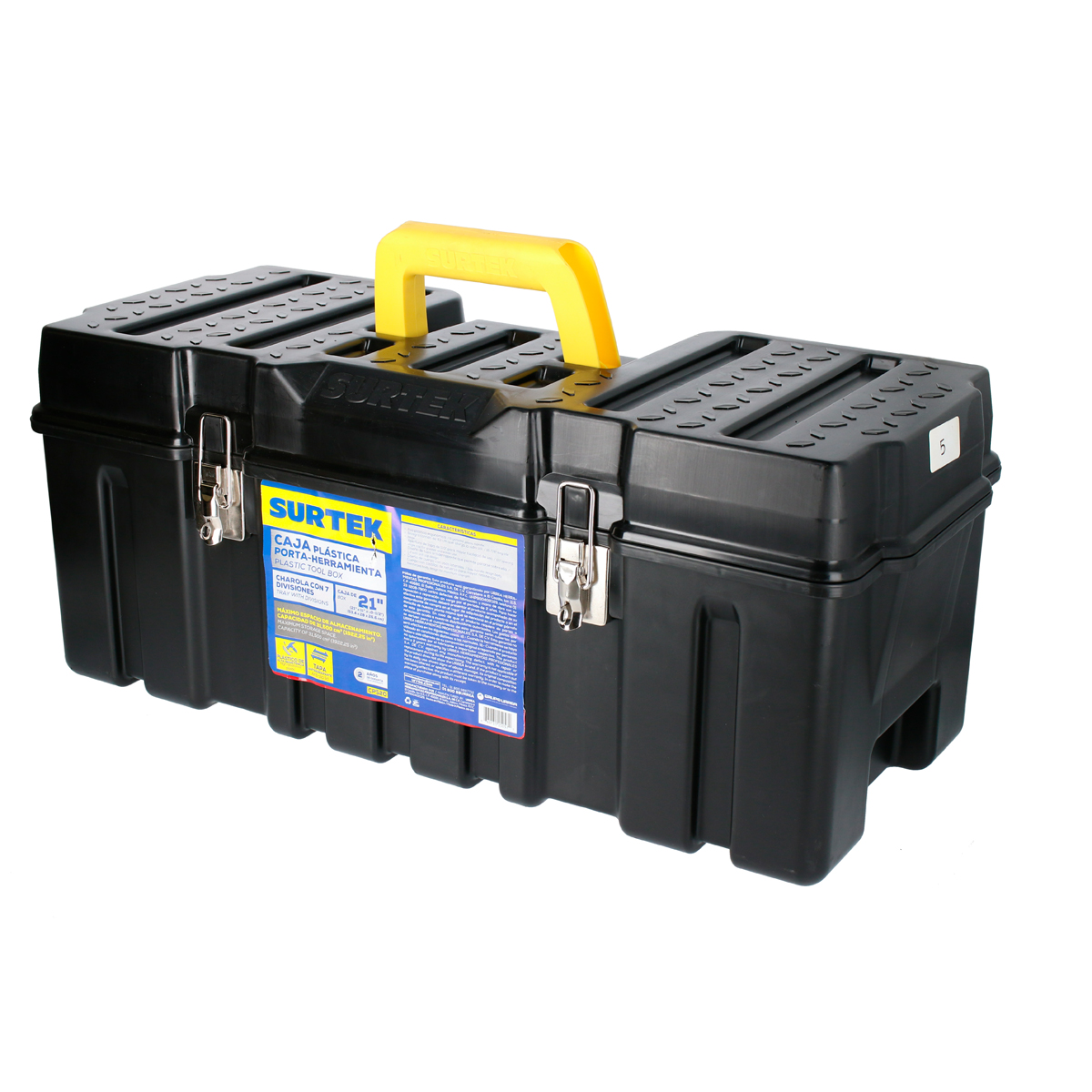 Foto 1 | Caja Portaherramientas Plástica Con Broches Metálicos 26'' X 10'' X 10'' Surtek