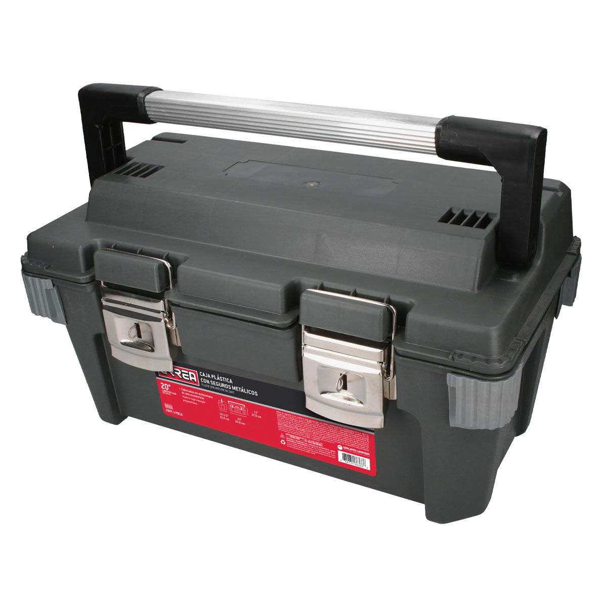 Caja Portaherramientas Plástica Con Broches Metálicos 20'' X 11'' X 10'' Serie 99 Urrea