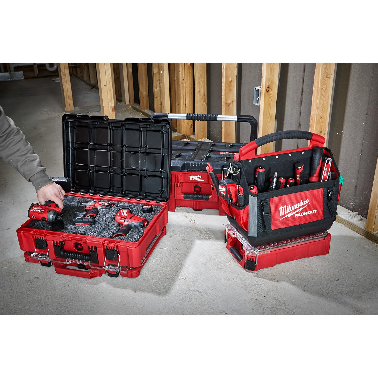 Foto 4 pulgar | Maletín para Herramientas Milwaukee Packout 48-22-8450 con Espuma Personalizable - Venta Internacional