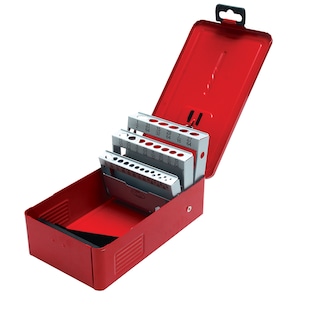 Foto 1 | Caja Metálica Para 29 Brocas Roja 5'' X 4'' X 3'' Urrea